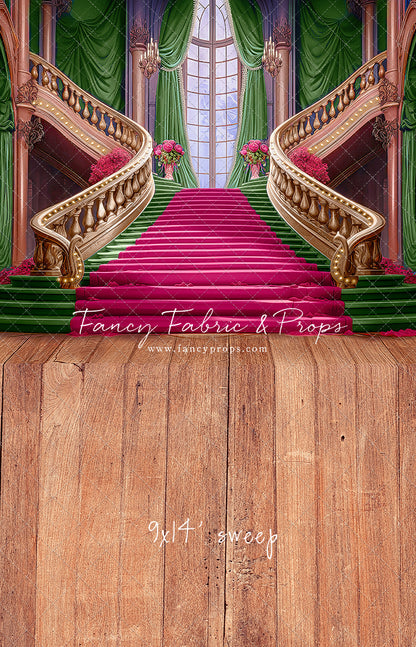 Ballroom Royal Staircase - Green - With Sweep Option