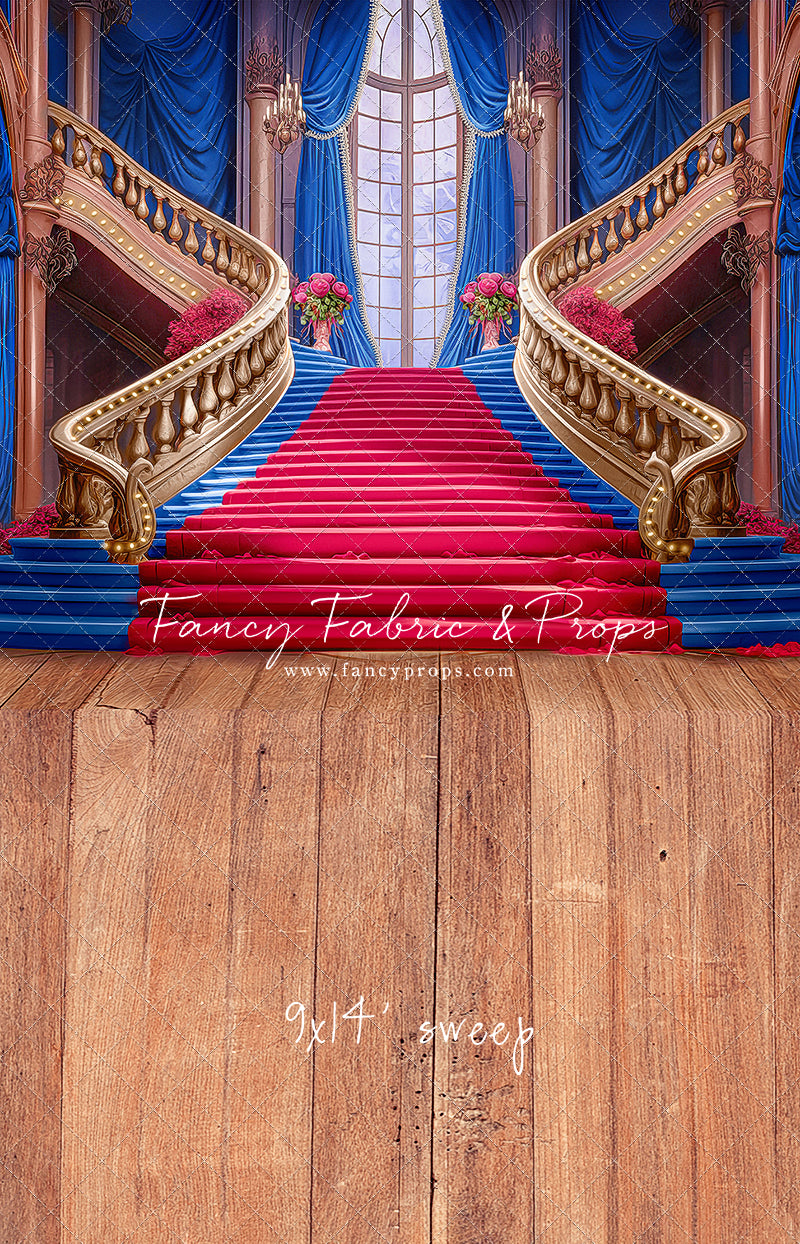 Ballroom Royal Staircase - Royal & Red - With Sweep Option