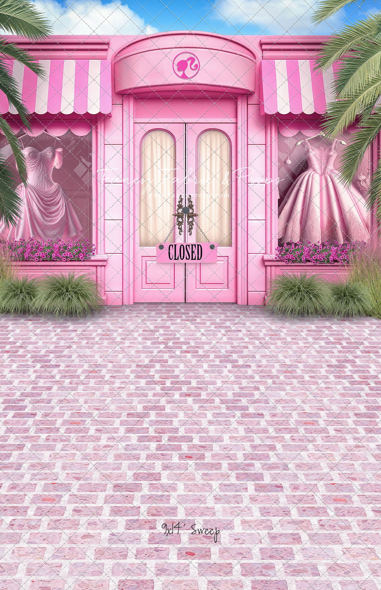 Barbie Boutique - With Pink Brick - With Sweep Option