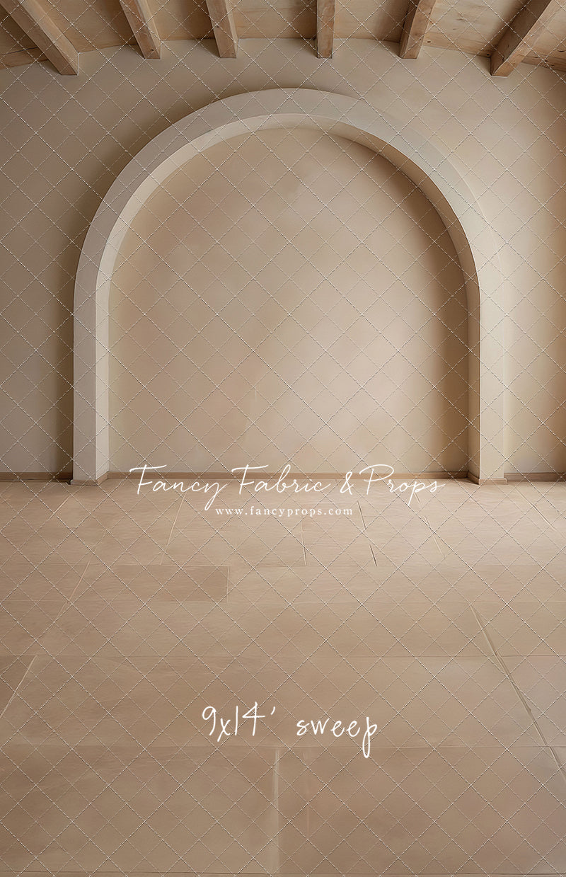 Beige Elegant Arch - Tile Floor - With Sweep Option