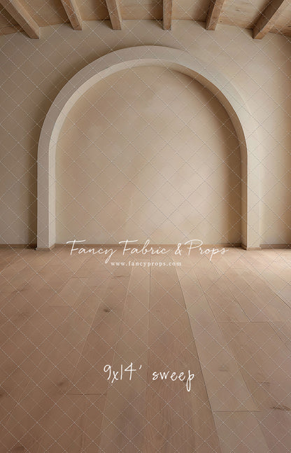 Beige Elegant Arch - Wood Floor - With Sweep Option