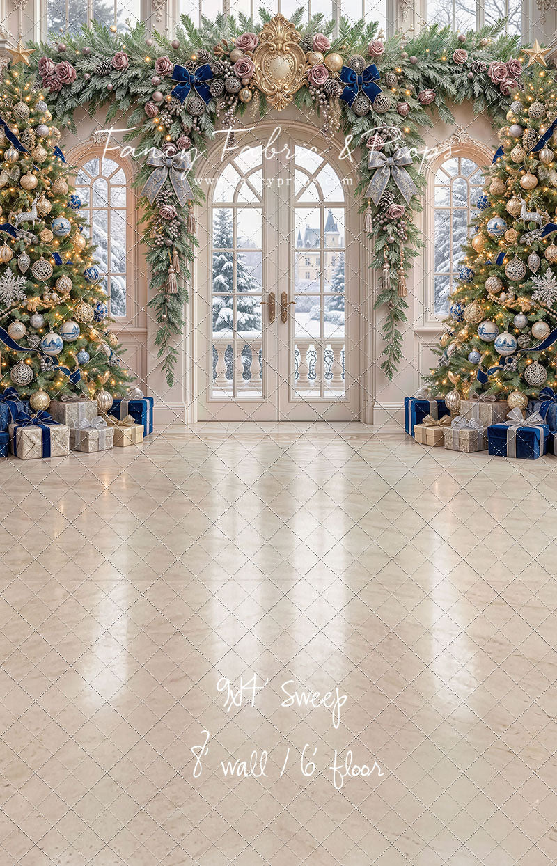 Blue Christmas Foyer - with Sweep Option