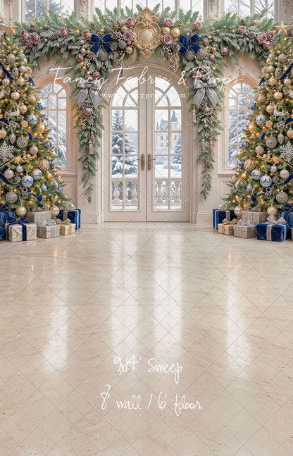 Blue Christmas Foyer - with Sweep Option