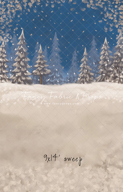 Blue Snowy Sky - with Sweep Option