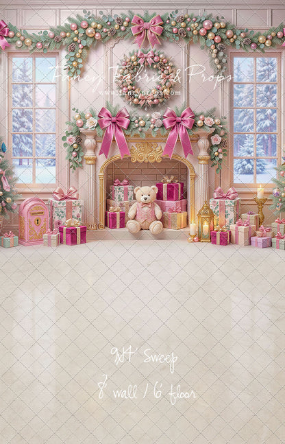 Blush Holiday Hearth - with Sweep Option