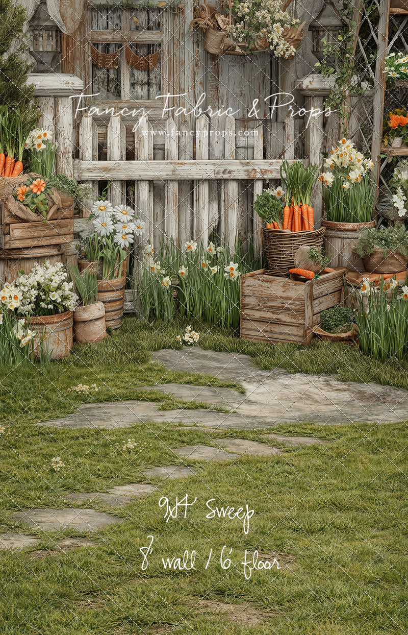 RTS Bunny Patch - 9x14' Sweep - Value Luxe Fabric - Perfect - 50% Off