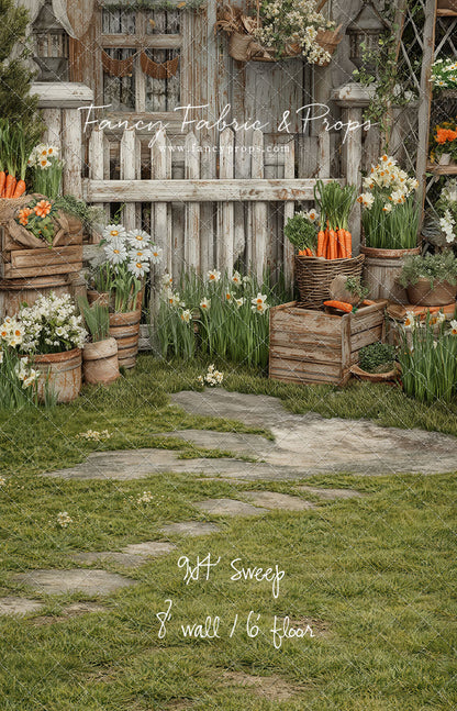 RTS Bunny Patch - 9x14' Sweep - Value Luxe Fabric - Perfect - 50% Off
