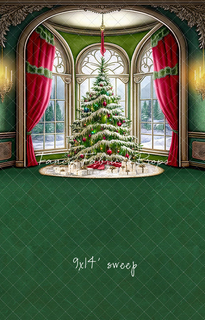 Cathedral Christmas - Green Carpet Option - with Sweep Option