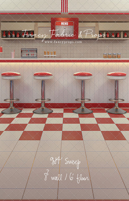Cherry Cream Diner - With Sweep Option