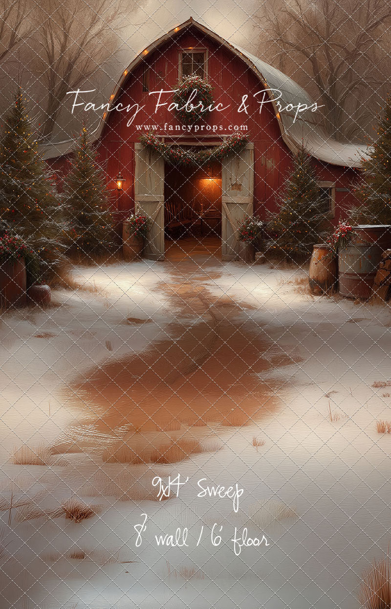 Christmas Barn Glow - with Sweep Option