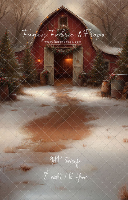 Christmas Barn Glow - with Sweep Option