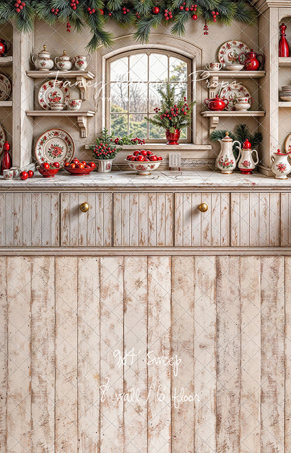 Christmas China Cabinet - With Sweep Option