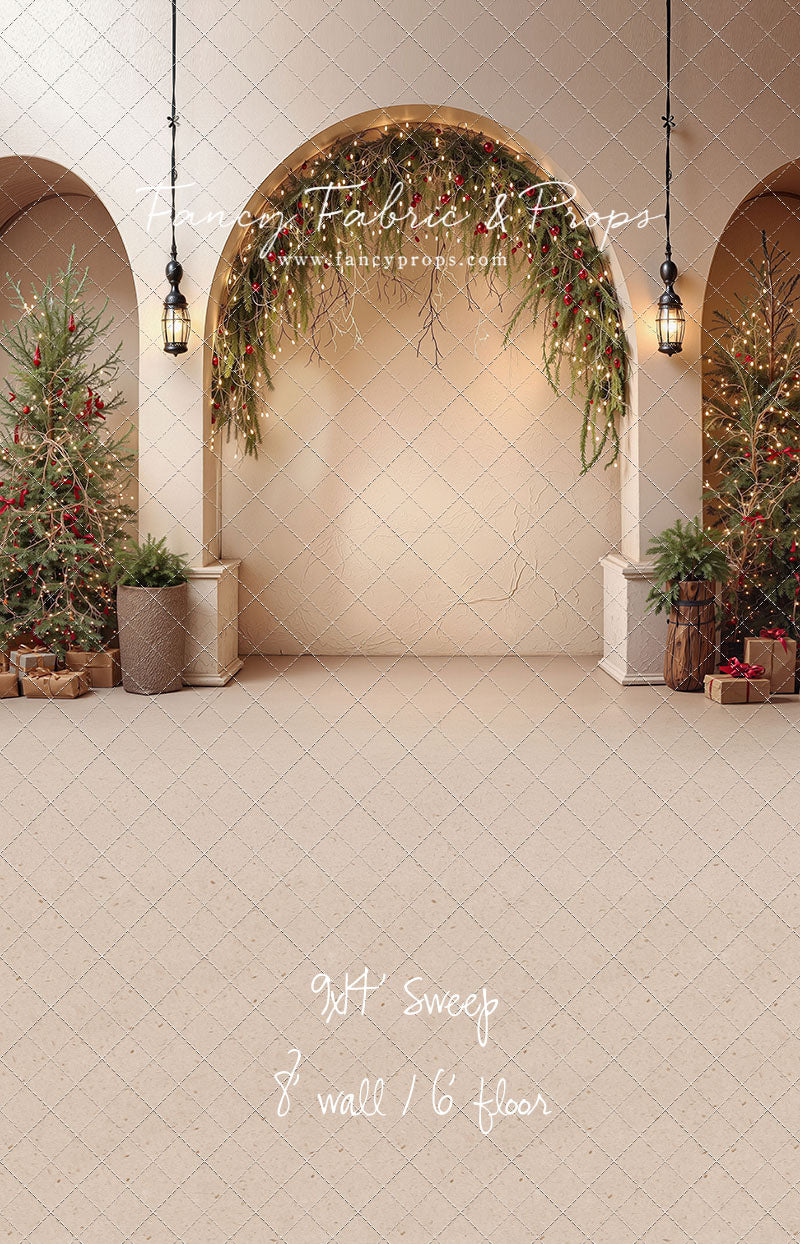 Christmas Courtyard Arch - With Sweep Option