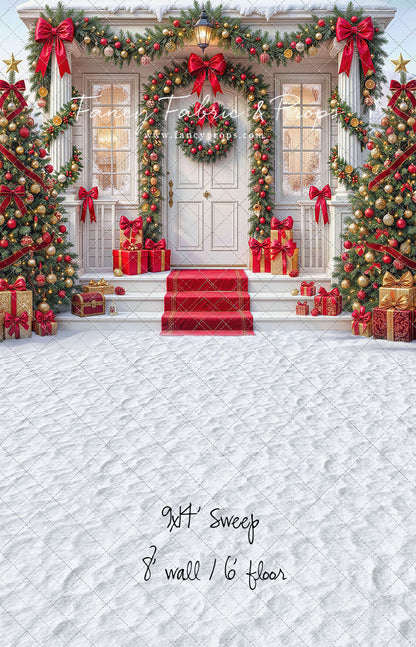 Christmas Front Porch Classic - 9x14' Sweep - Value Luxe Fabric - New - 20% Off - Add To Cart for 56% Off Total!