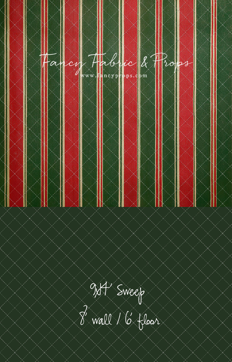 Classic Christmas Stripe - With Sweep Option