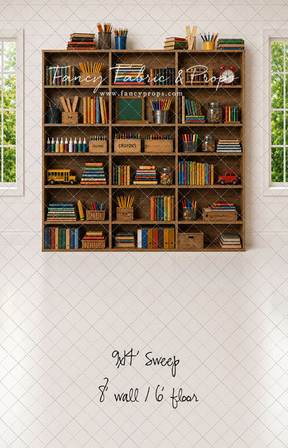 Classic Classroom Bookshelf - With Sweep Option