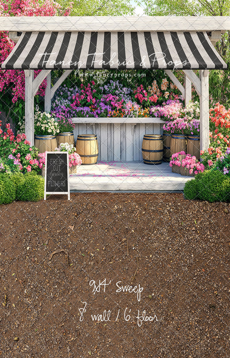 Country Spring Flower Shoppe - With Sweep Option