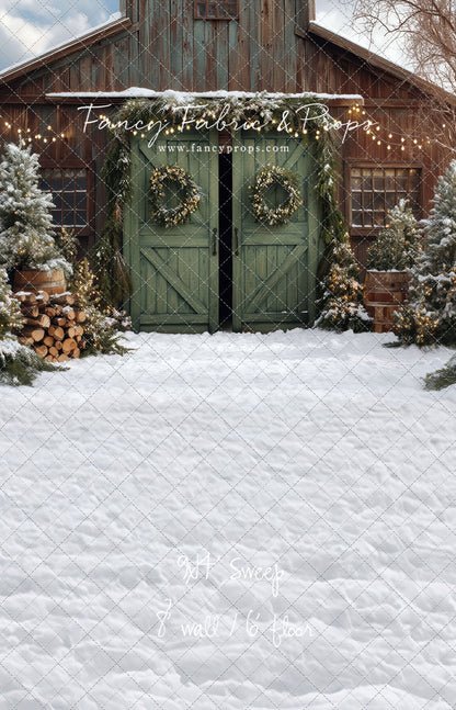 Cozy Christmas Barn - with Sweep Option