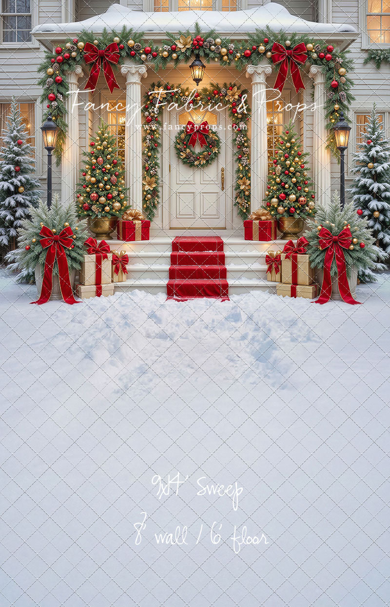 Cozy Christmas Entry - With Sweep Option