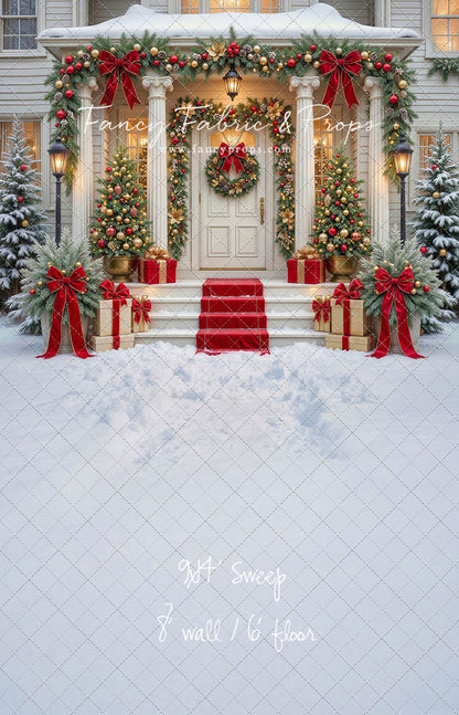 Cozy Christmas Entry - With Sweep Option