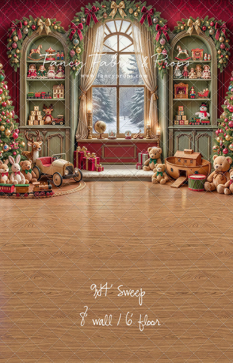 Darling Damask Christmas - with Sweep Option