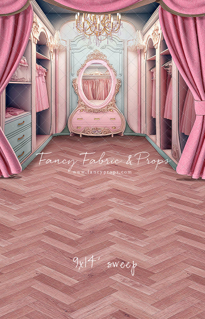 Elegant Armoire - Wood Floor Option - With Sweep Option