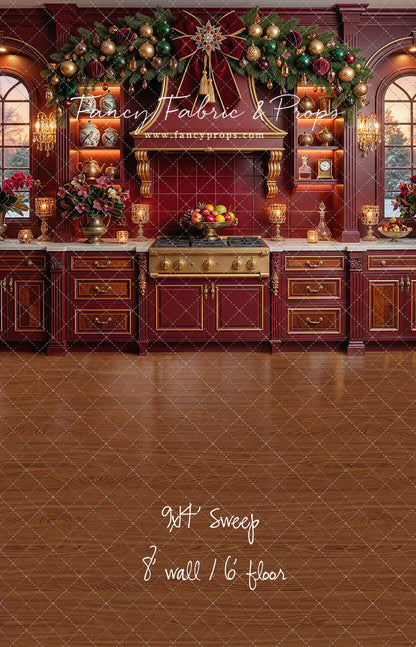Elegant Scarlet Kitchen - With Sweep Option