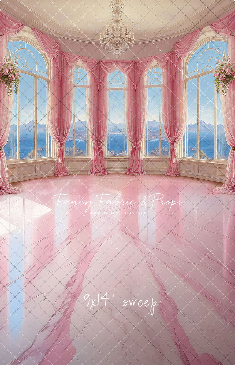 Elegant Summertime Mountain View - Marble Floor - With Sweep Option