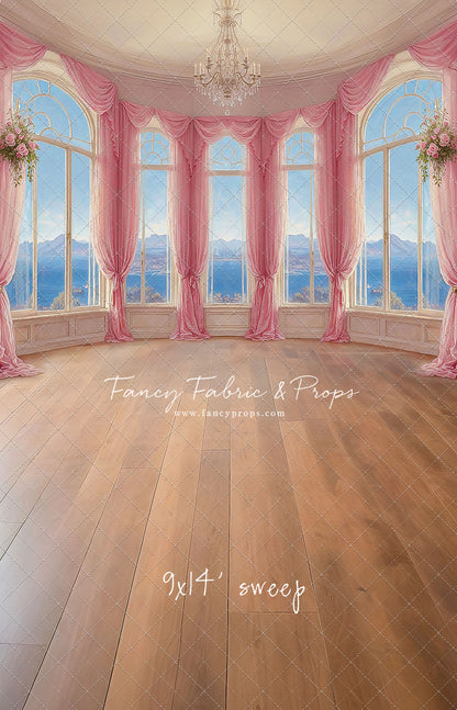 Elegant Summertime Mountain View - Wood Floor - With Sweep Option