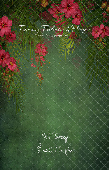 Emerald Hibiscus Haven - With Sweep Option