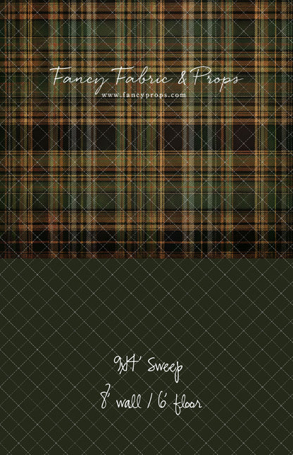 Evergreen Flannel - With Sweep Option