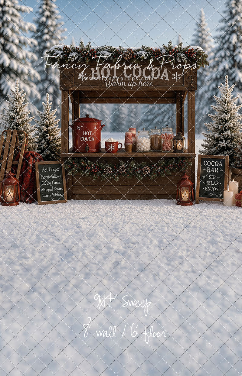 Frosted Forest Cocoa Cart - With Sweep Option