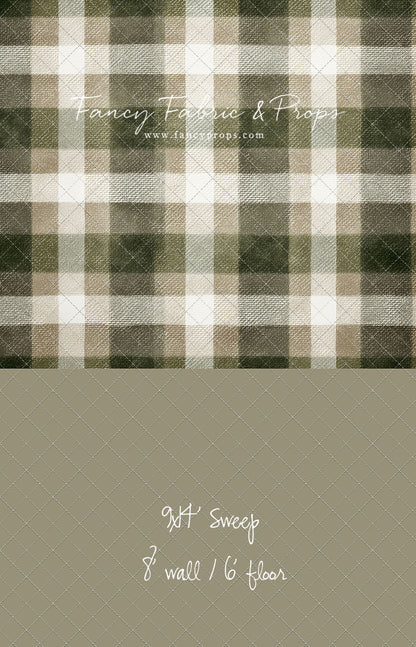 Frosted Pine Plaid - With Sweep Option