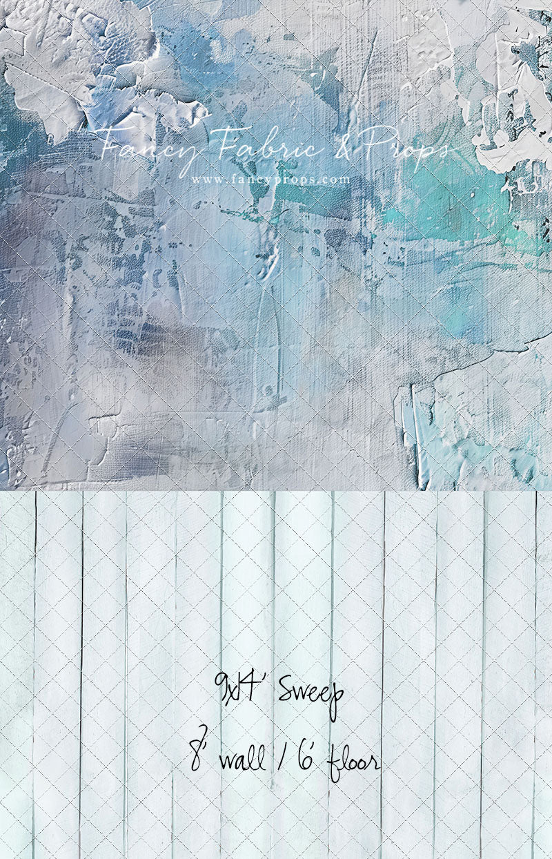 Frozen Veil - With Blue Floor Sweep Option