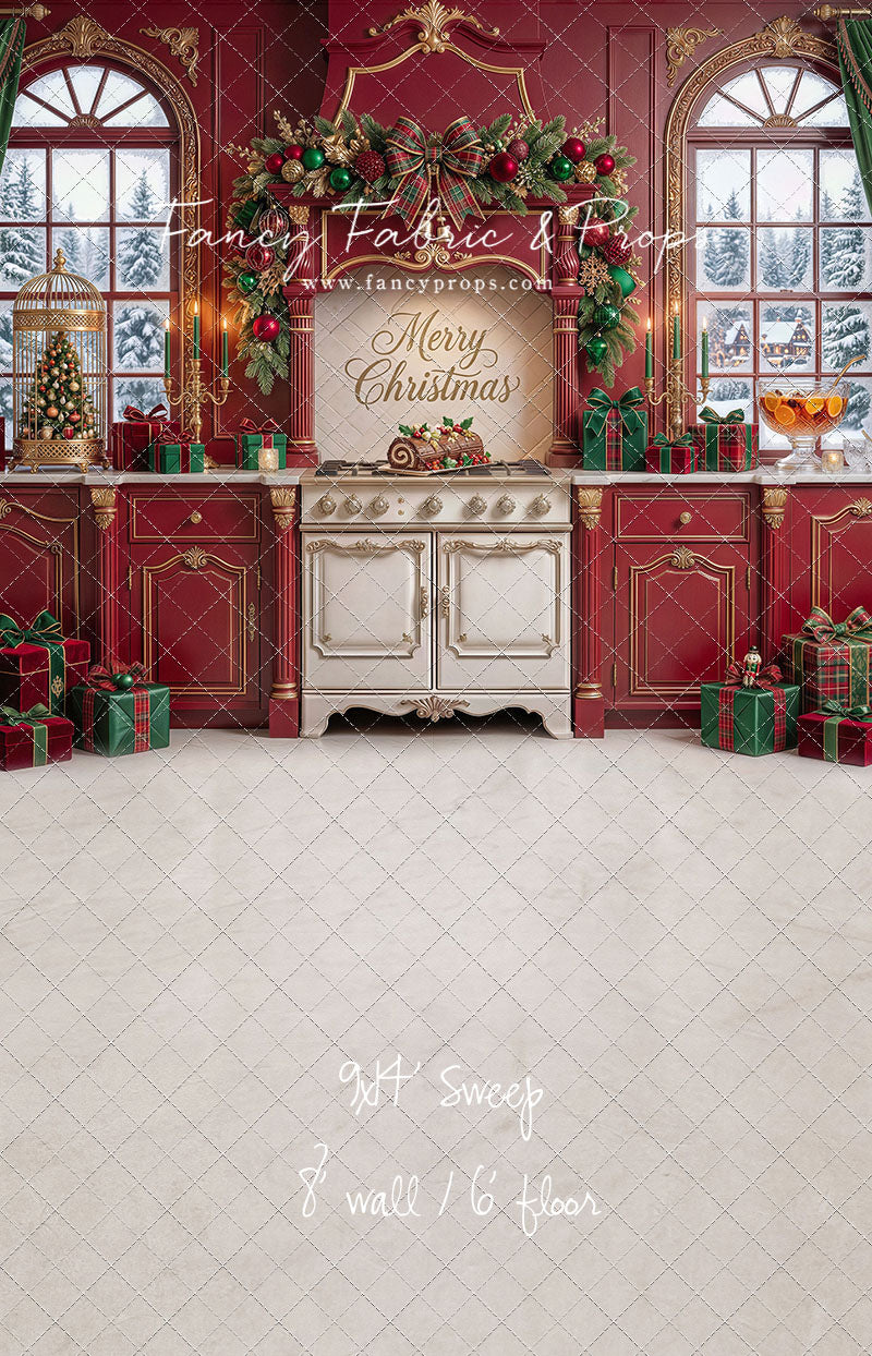 Gilded Cranberry Kitchen - With Sweep Option