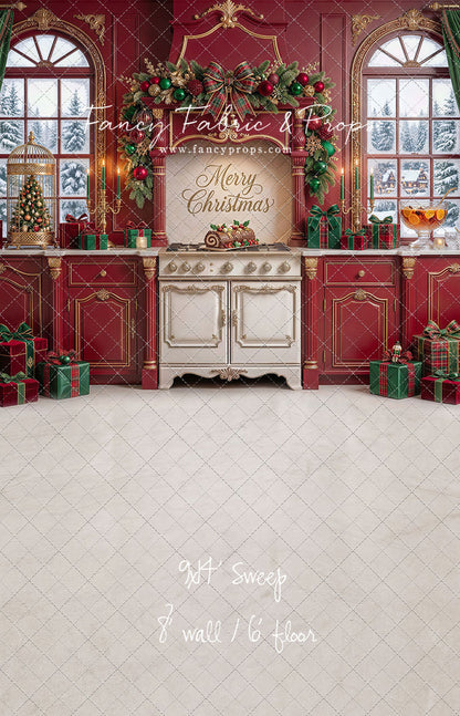 Gilded Cranberry Kitchen - With Sweep Option