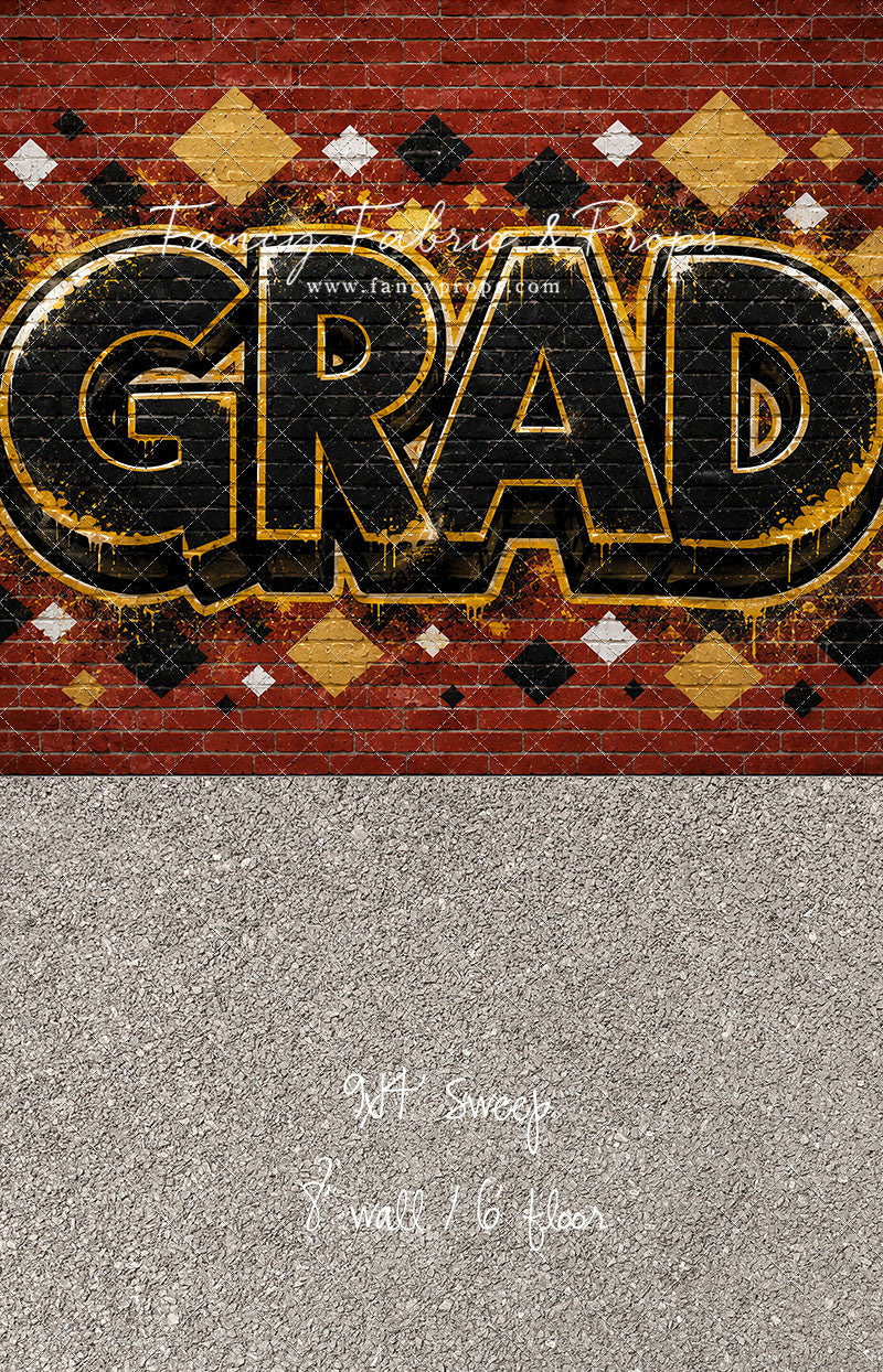 Gold & Black Grad - With Sweep Option