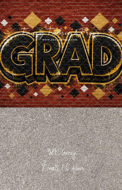 Gold & Black Grad - With Sweep Option