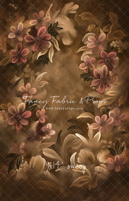 Golden Floral Tapestry - Sweep Sizes Only