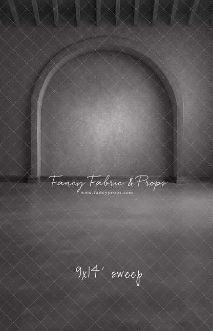 Gothic Gray Archway - Solid Floor - With Sweep Option