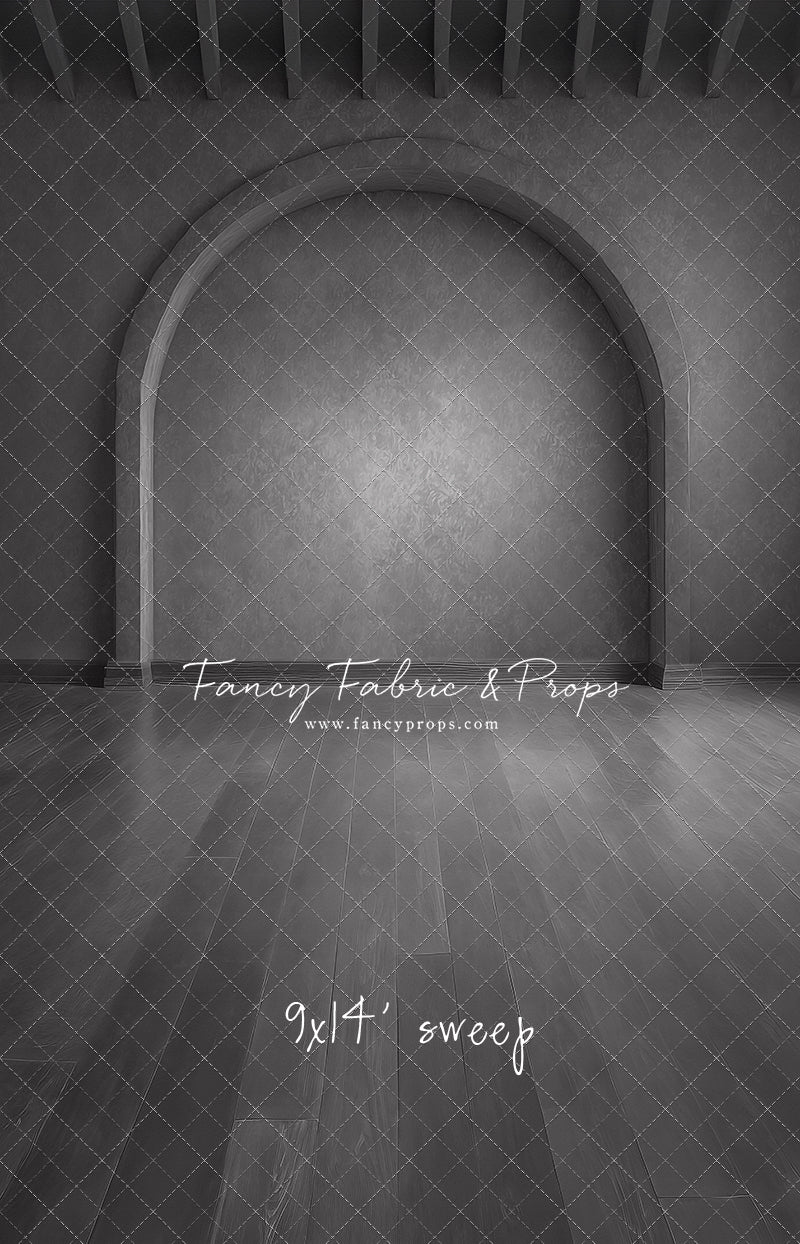 Gothic Gray Archway - Wood Floor - With Sweep Option