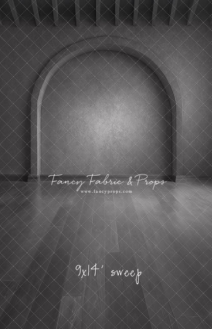 Gothic Gray Archway - Wood Floor - With Sweep Option