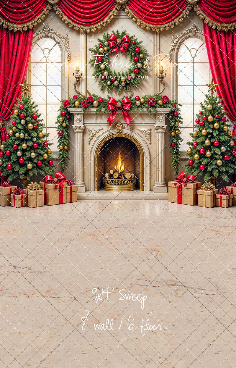 Grand Christmas Hearth - with Sweep Option