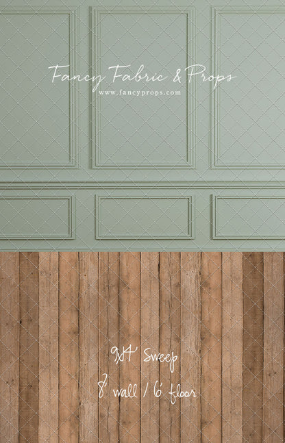 Heirloom Sage - With Cwtchicoo Wood Floor Sweep Option