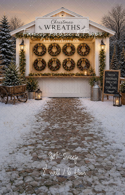 Holly Wreath Stand - with Sweep Option