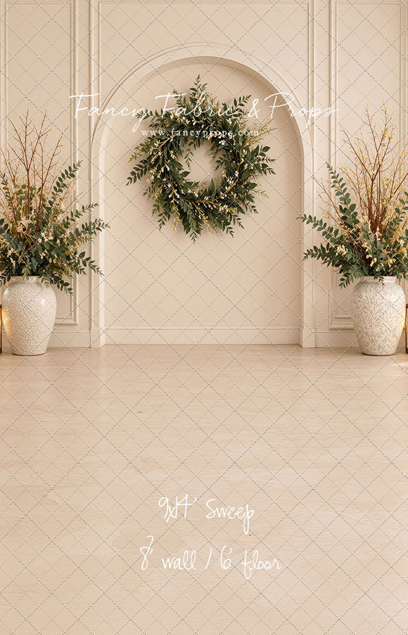 Ivory Evergreen Arch - With Sweep Option