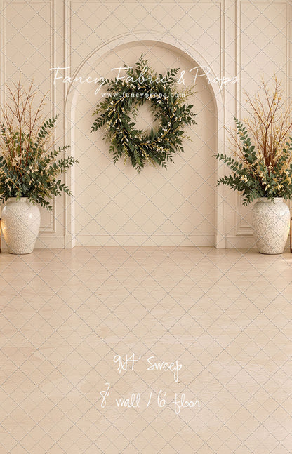 Ivory Evergreen Arch - With Sweep Option
