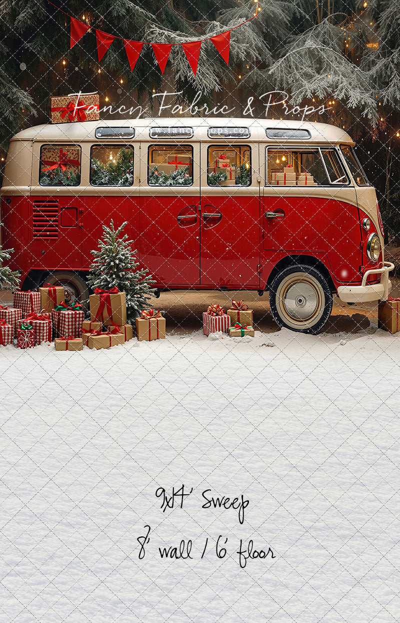 Merry Little Bus Stop - with Sweep Option