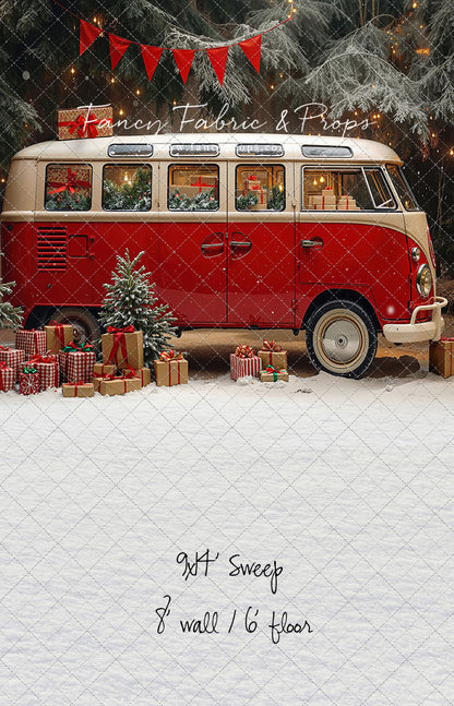 Merry Little Bus Stop - with Sweep Option