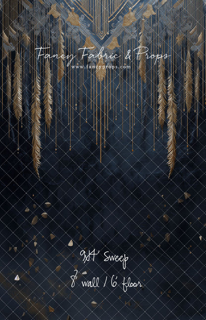 Midnight Feather Cascade - With Sweep Option